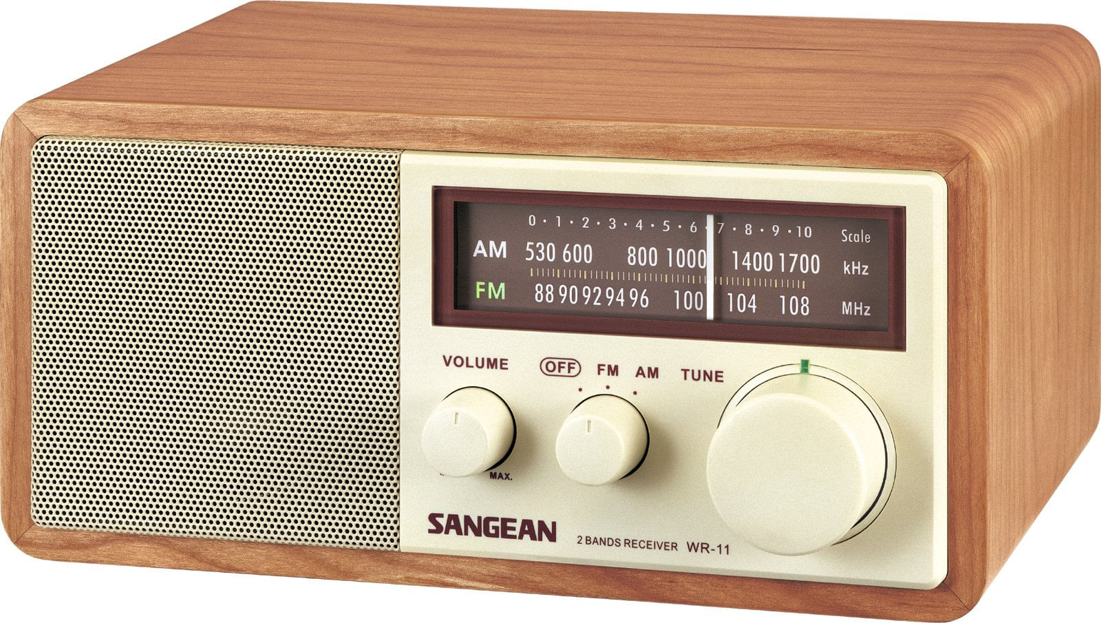 SANGEAN WR-11 AM/FMラジオ Radio De Mesa Sangean Wr11 Con Gabinete De Madera Am/Fm - Carrefour