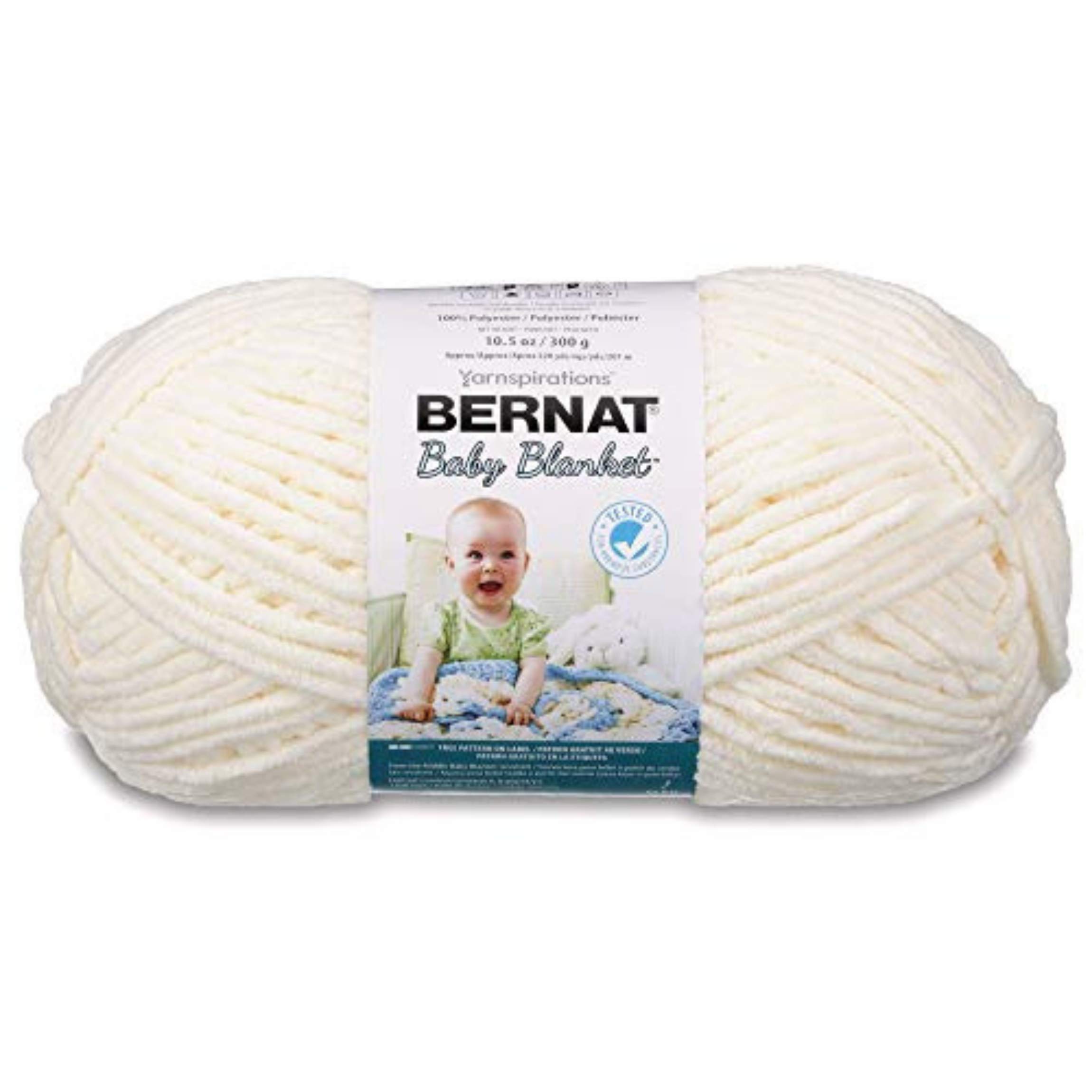 Manta De Bebê Yarn Bernat Big Ball Vanilla 300g