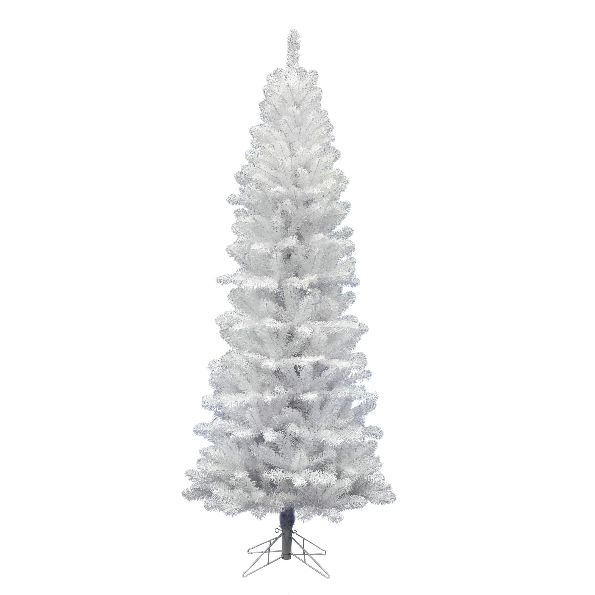 Árbol De Navidad Vickerman Salem Pencil Pine 2,6 M Sin Luces Blanco
