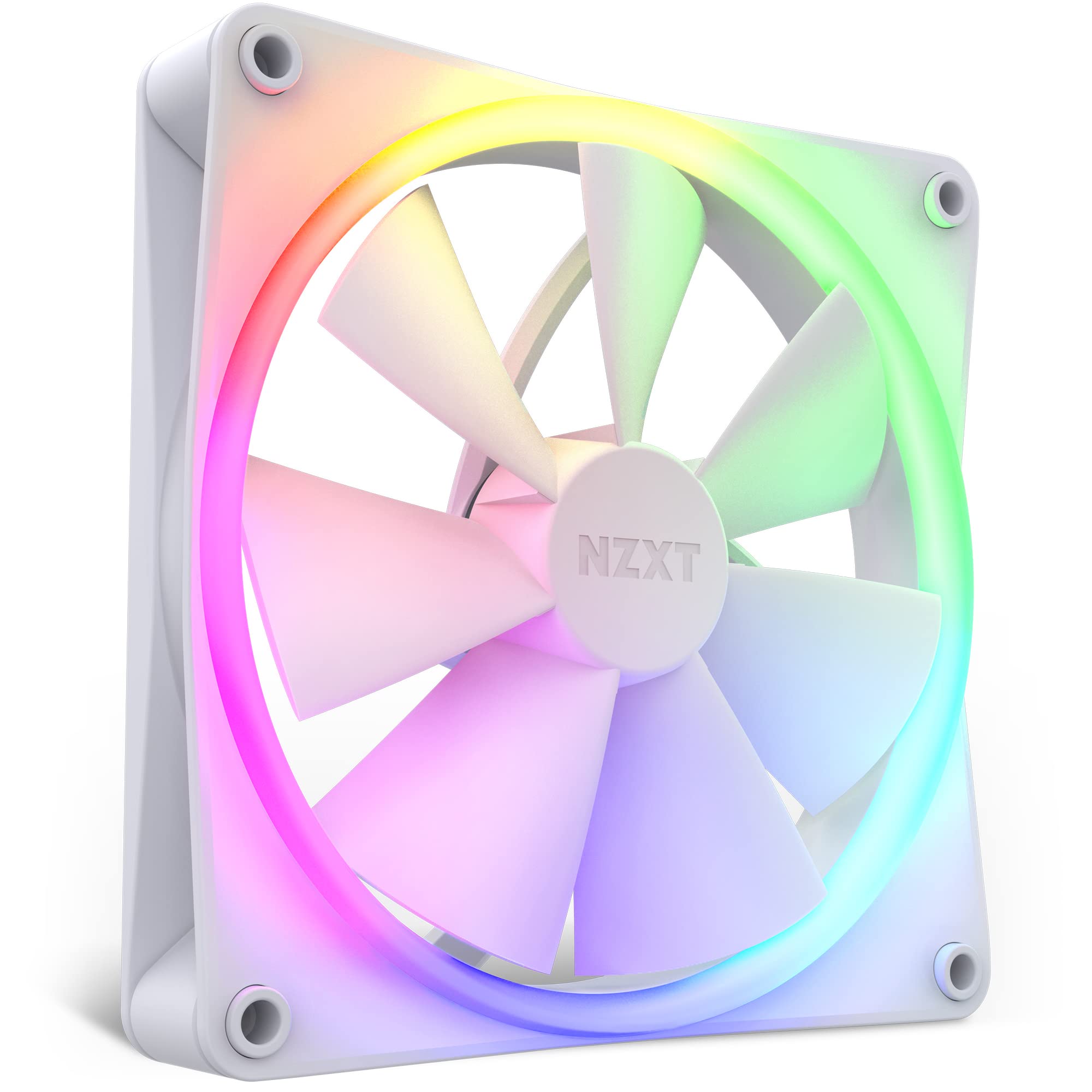 Ventilador Rgb De 140 Mm Nzxt F140rgb White Quiet Cooling