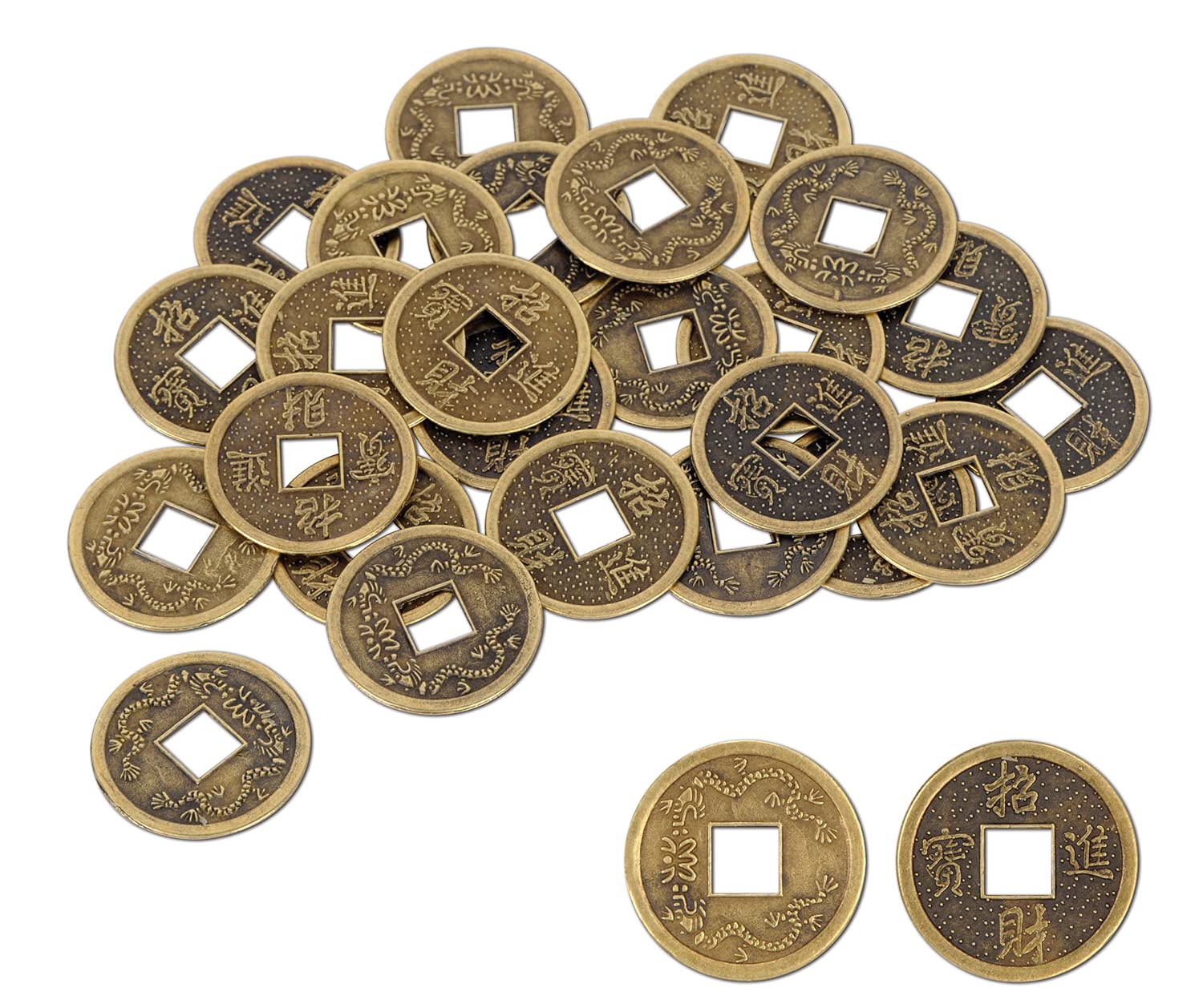 Moedas Chinesas De Boa Sorte Beistle 57856 25 Moedas 2,54 Cm