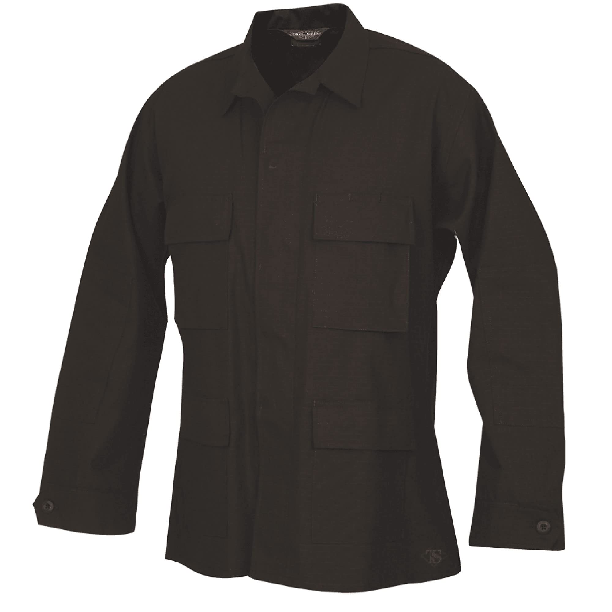 Chaqueta Bdu De Algodón Para Hombre Tru-spec Negra