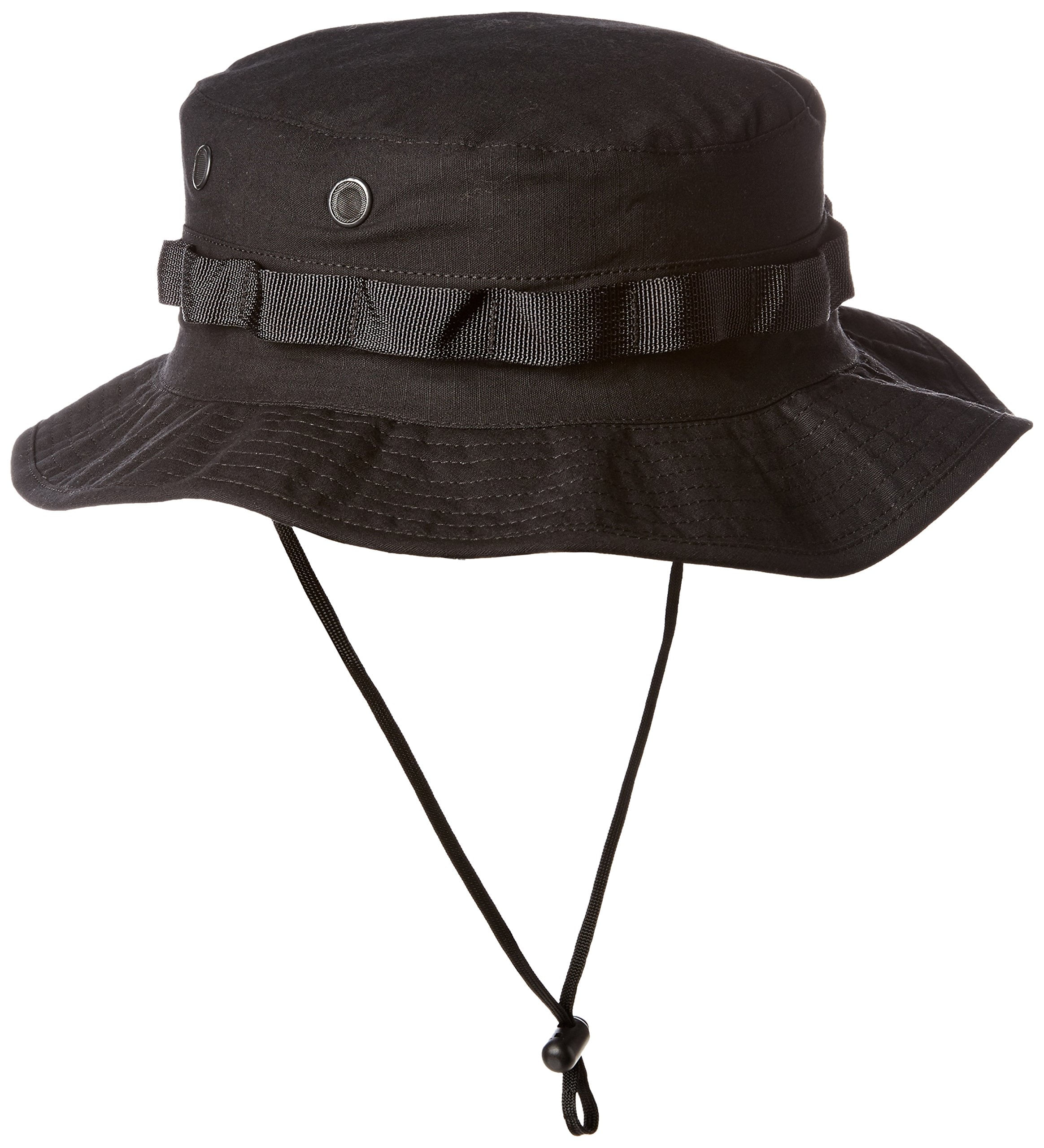 Sombrero Boonie Militar Tru-spec 100% Algodón Negro Talla 7.25 Us