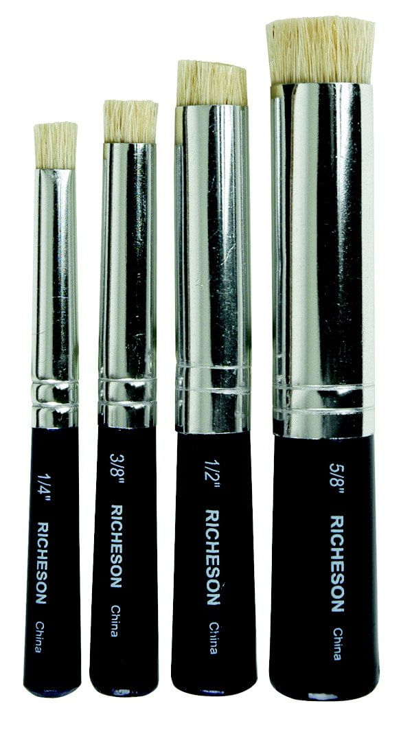 Conjunto De Pincéis De Estêncil Cedar Canyon Textiles Shiva 4 Pincéis