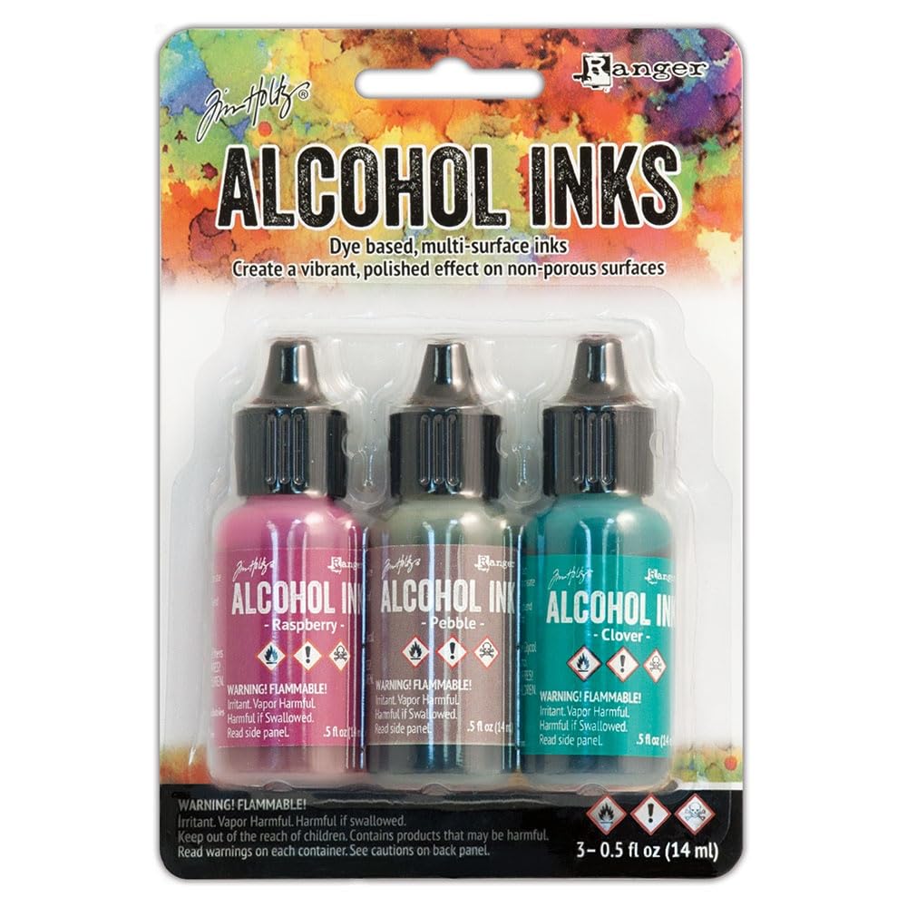 Pack De 3 Tintas En Alcohol Ranger Tim Holtz 14 Ml - Valle Trail