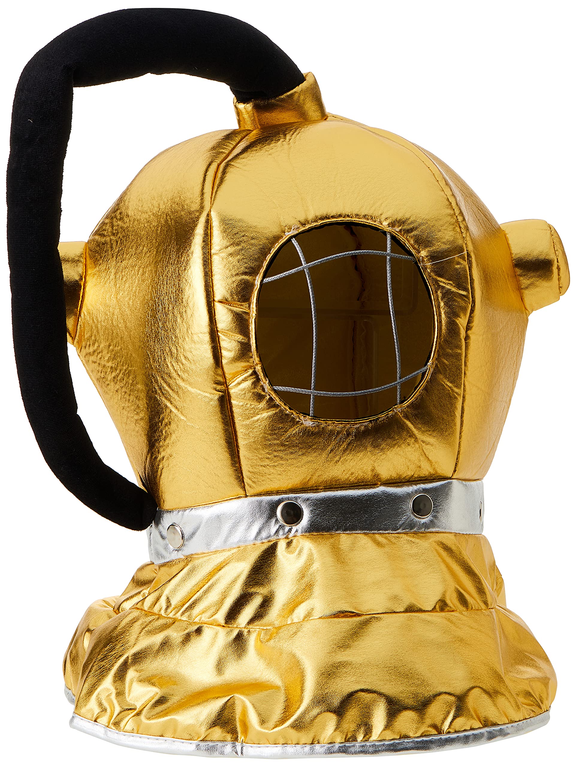 Costume Hat Beistle Fabric Diver Helmet Dourado/preto