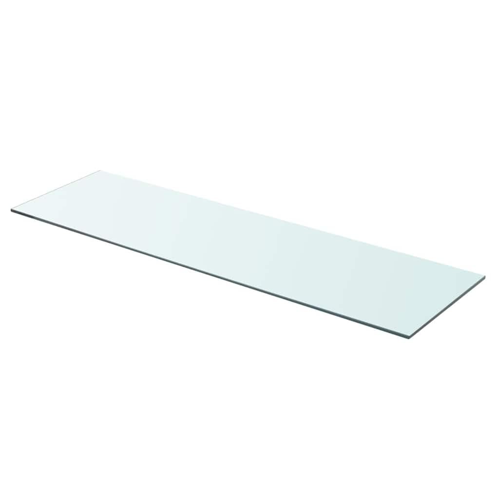 Panel Estante Casafoyer Vidrio Transparente 90x25 Cm Para Pared Ranurada