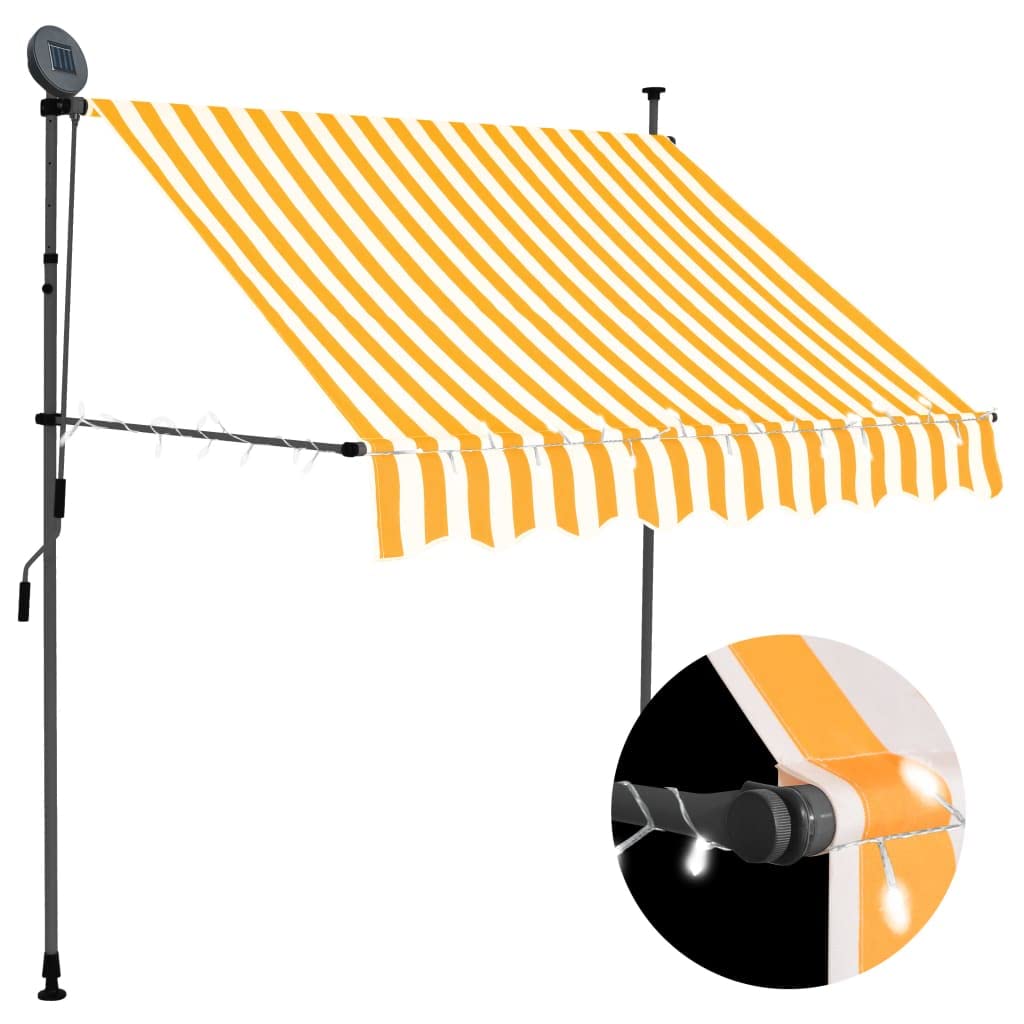 Toldo Retrátil Manual Vidaxl Para Pátio Exterior 150x300 Cm