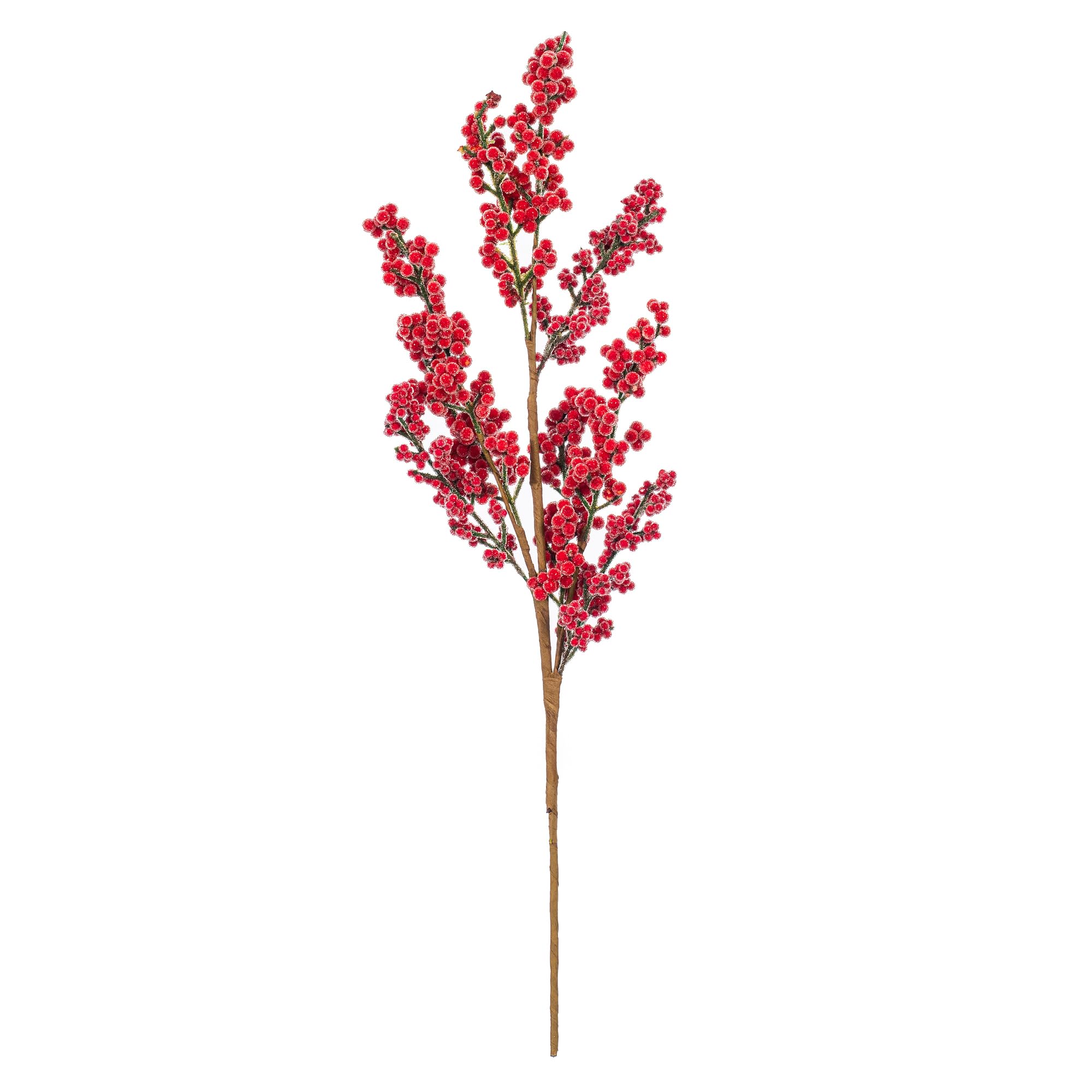 Ramo Artificial Vickerman Red Ice Berry De 63.5 Cm X2