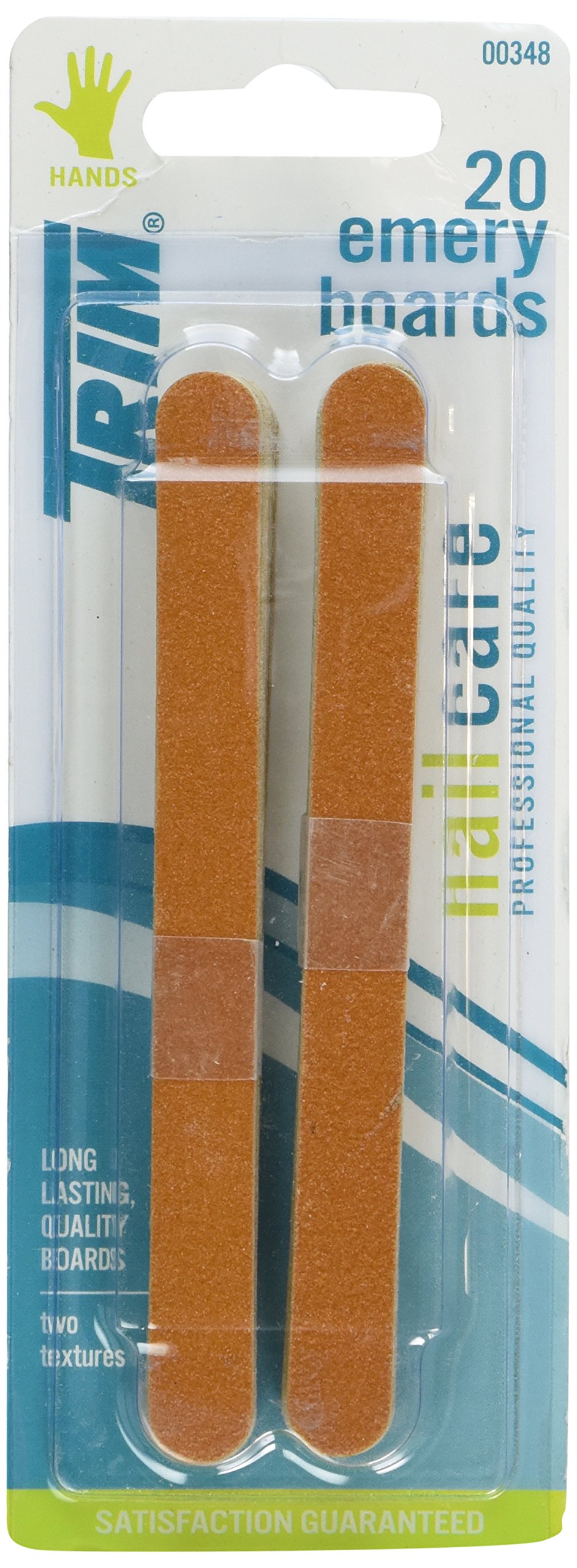 Limas De Unhas Emery Boards Trim Double Side Grit, Pacote Com 20