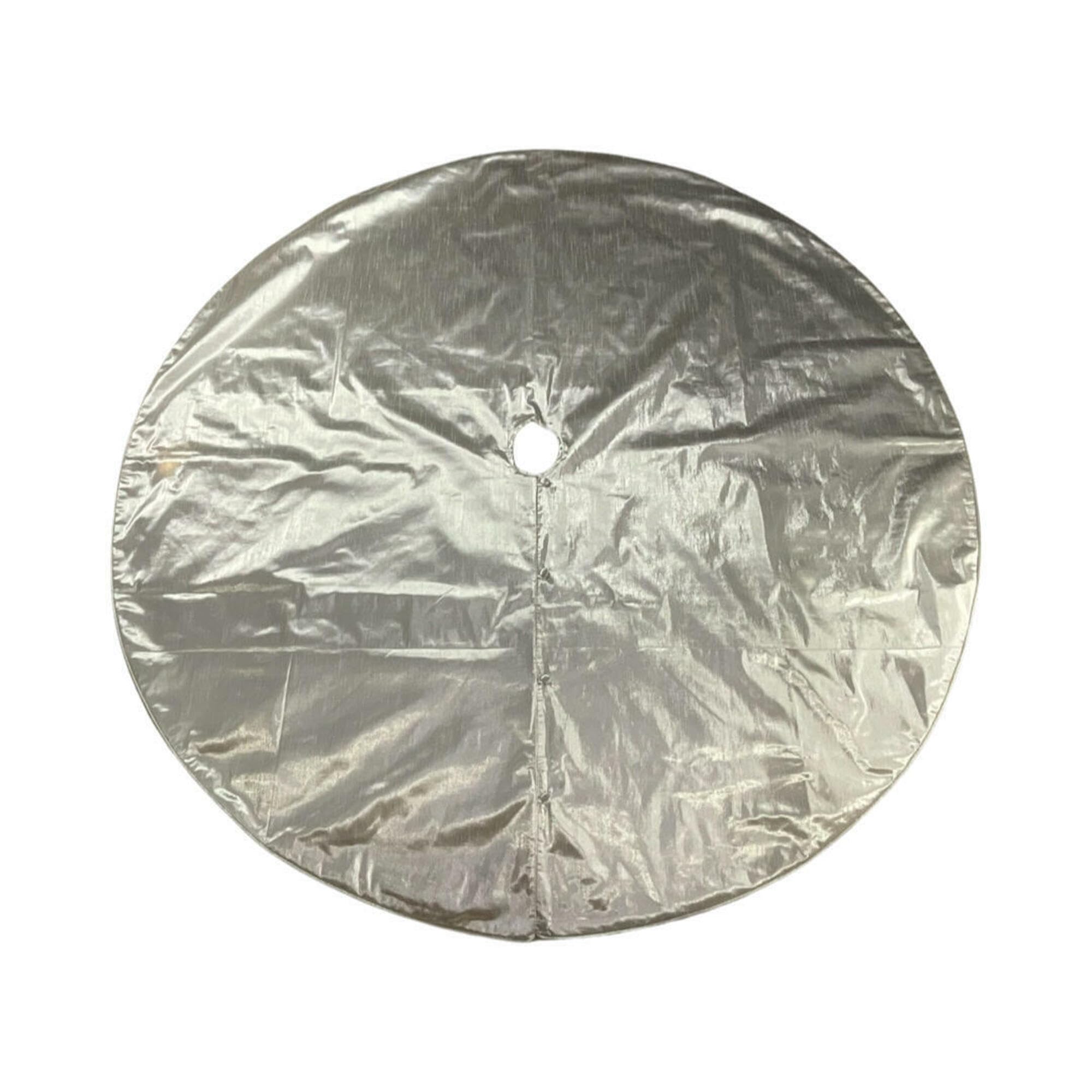 Falda Para Árbol De Navidad Vickerman Plata Metálica 183 Cm