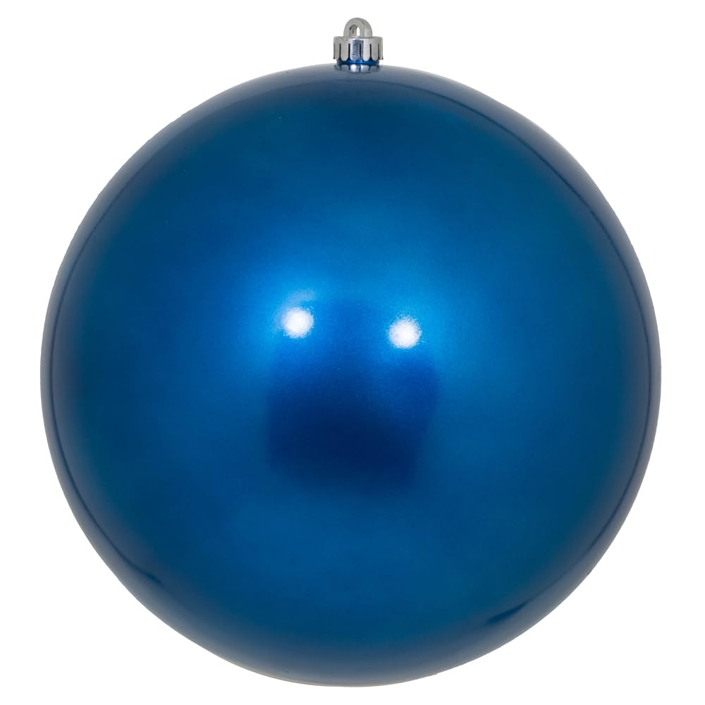 Adorno Vickerman Bola Azul Dulce 12 Unidades De Plástico Irrompible