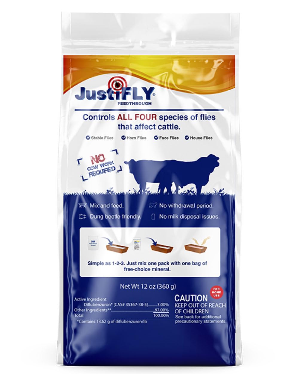 Feedthrough Cattle Fly Control Justifly Champion Usa