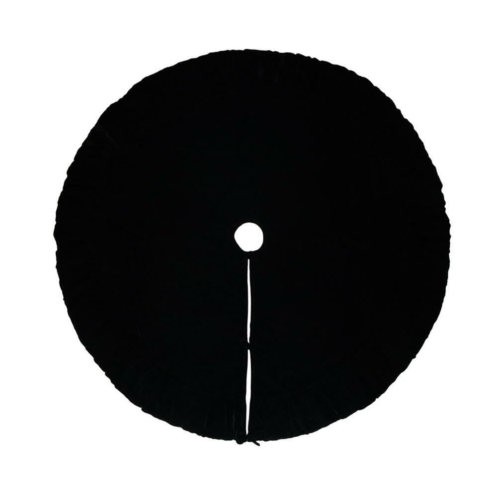 Falda Para Árbol De Navidad Vickerman Terciopelo Negro De 183 Cm