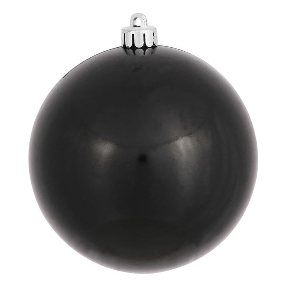 Adorno Navideño Vickerman Bola Con Acabado Dulce 6 Cm Negro
