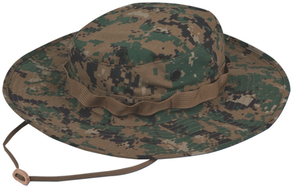 Chapéu Boonie Tru-spec Wide Brim Woodland Digital Para Homens