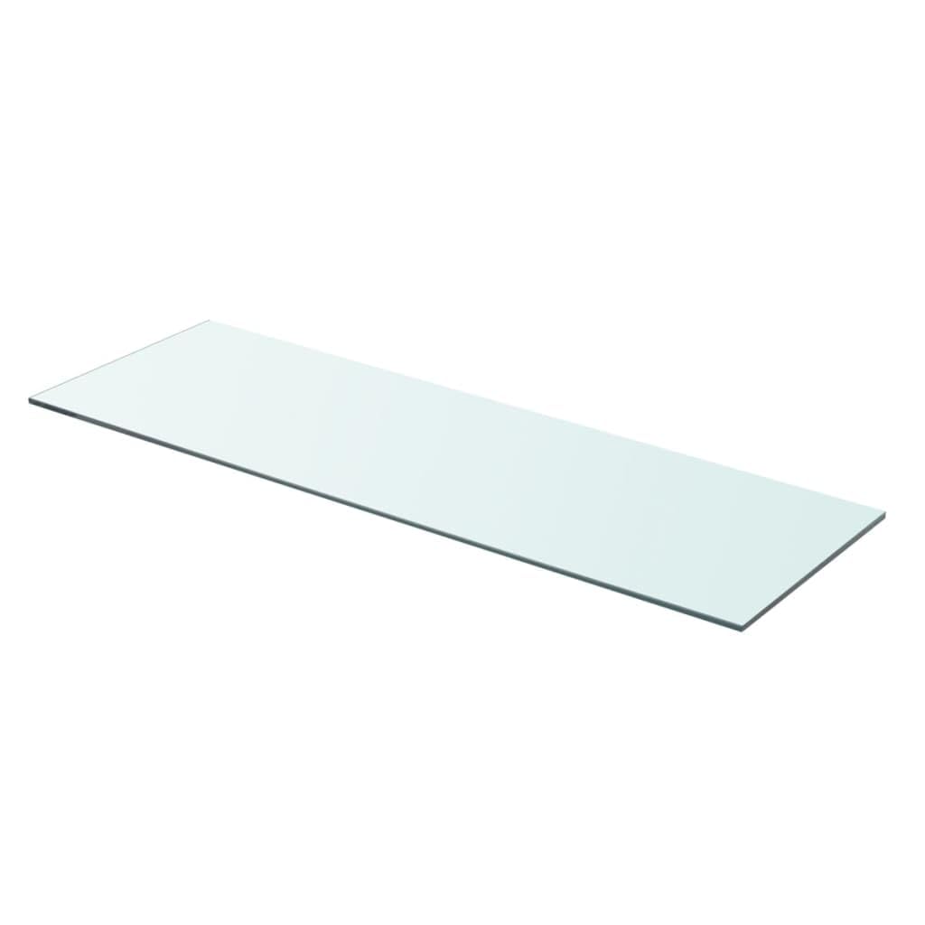 Panel Estante Casafoyer De Vidrio Transparente 80x25 Cm Para Panel Ranurado