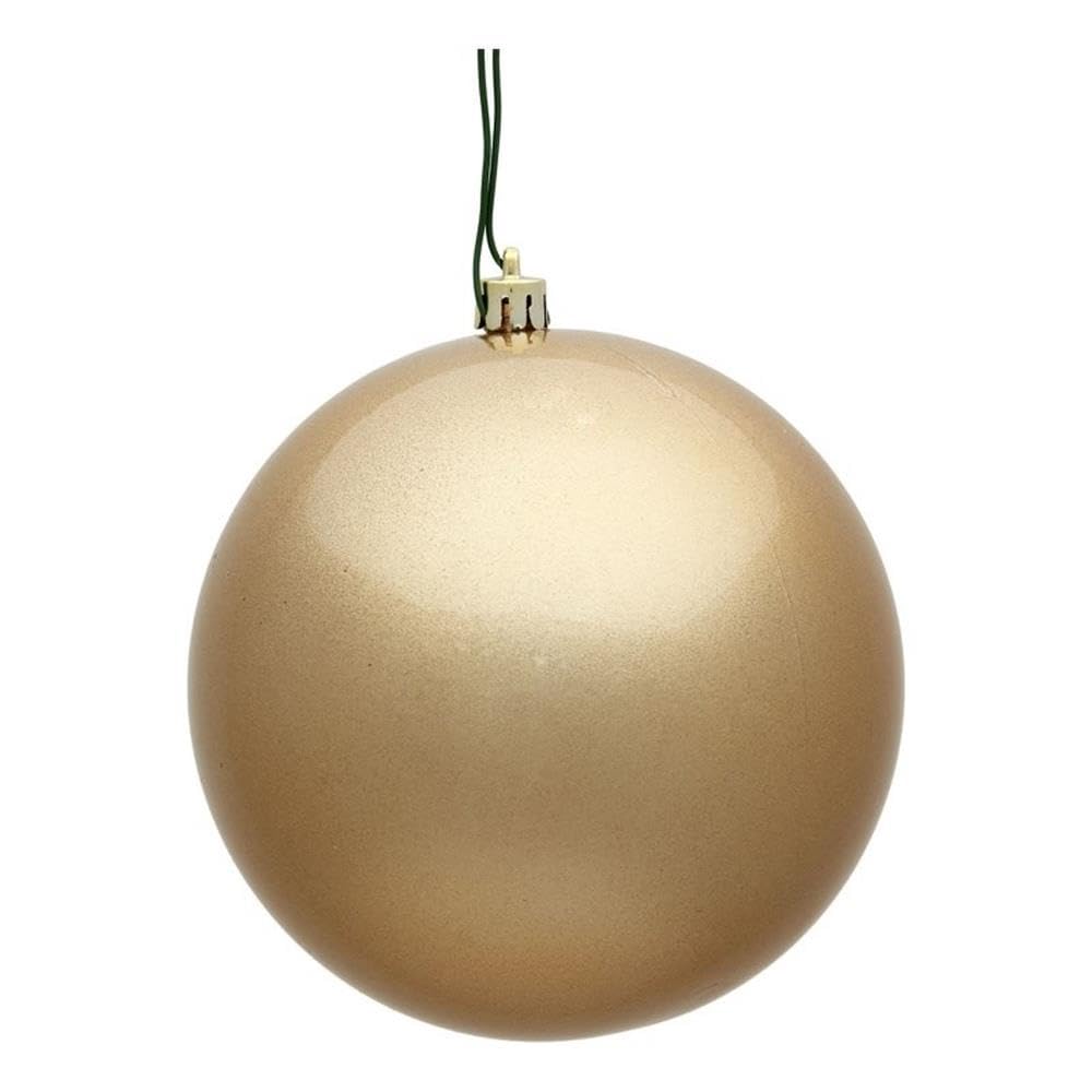 Adornos Vickerman Bola De Plástico Dulce Café Latte 6 Cm (set De 4)