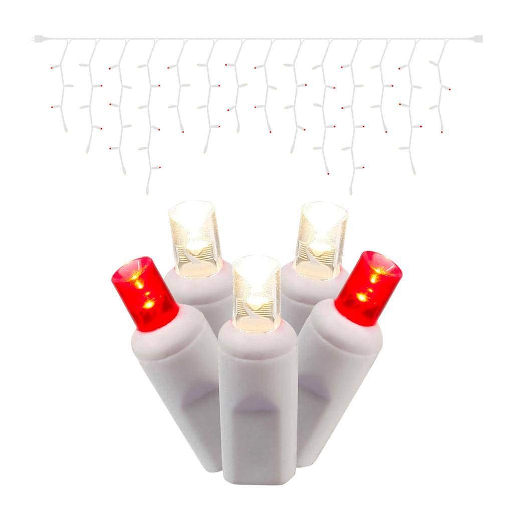 Set De Luces Vickerman 70 Led Luces Cable Blanco 2.7 M Rojo/blanco