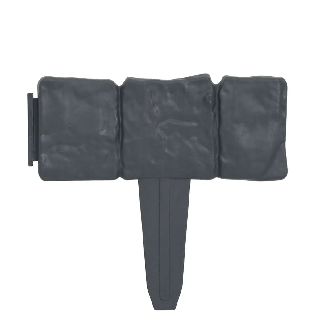 Set De Cercado Para Césped Casafoyer Con Look De Piedra, 41 Piezas, 10 M