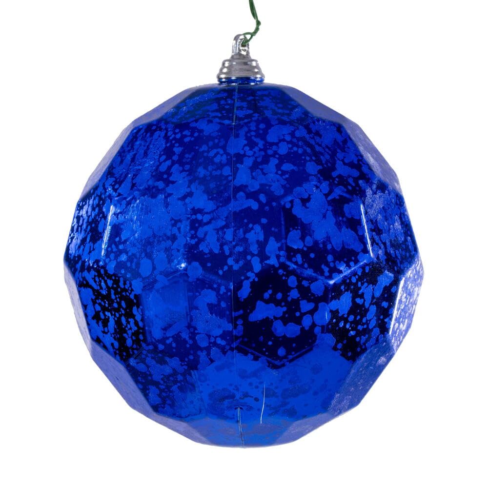 Enfeite De Natal Vickerman 4.75 Blue Honeycomb Mercury