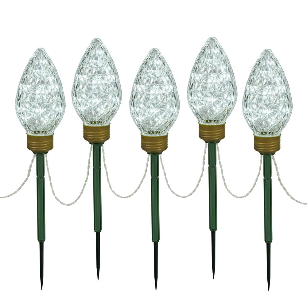Luces De Navidad Vickerman 100 Led C9 Blanco Frío