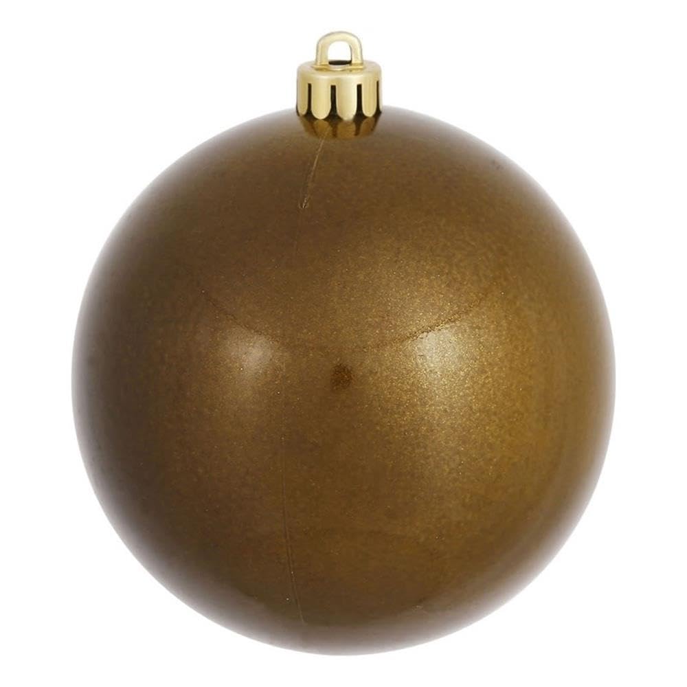 Set De 12 Adornos Vickerman Bola De Dulce Verde Oliva De 3 Cm De Plástico