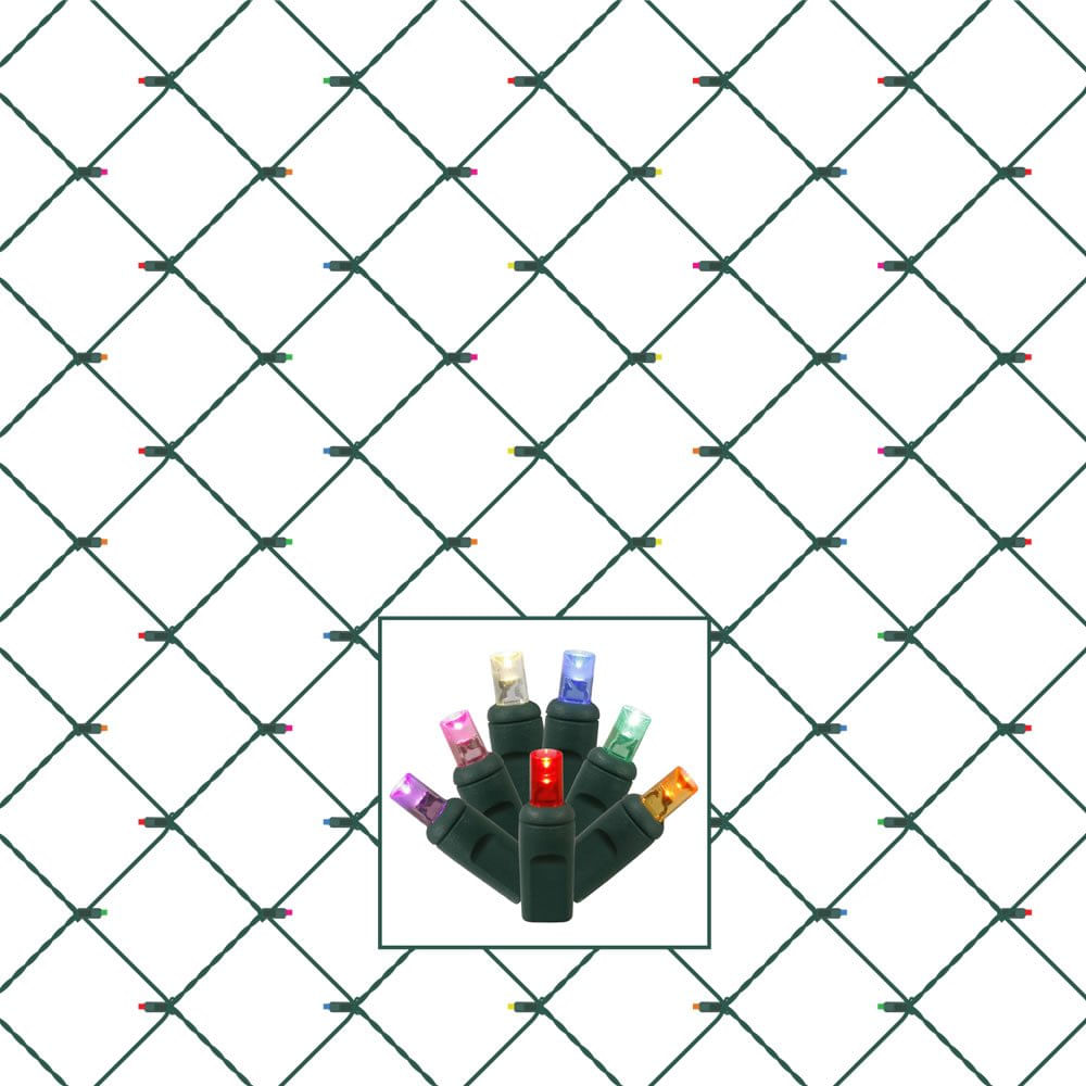 Conjunto De Luces En Malla Led Vickerman 120 Ángulo Amplio Multicolor