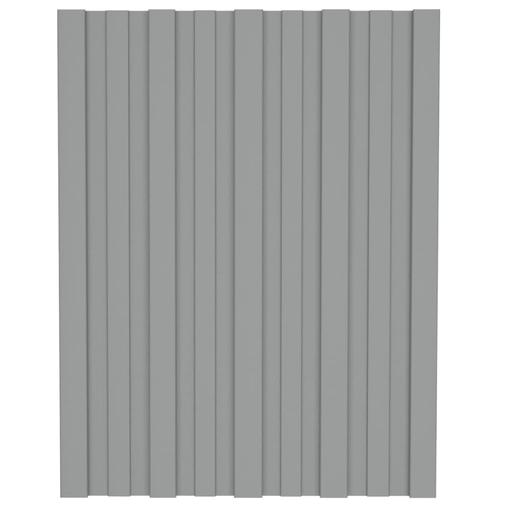 Paneles Para Techo Vidaxl De Acero Galvanizado 60x45 Cm 12 Piezas Gris