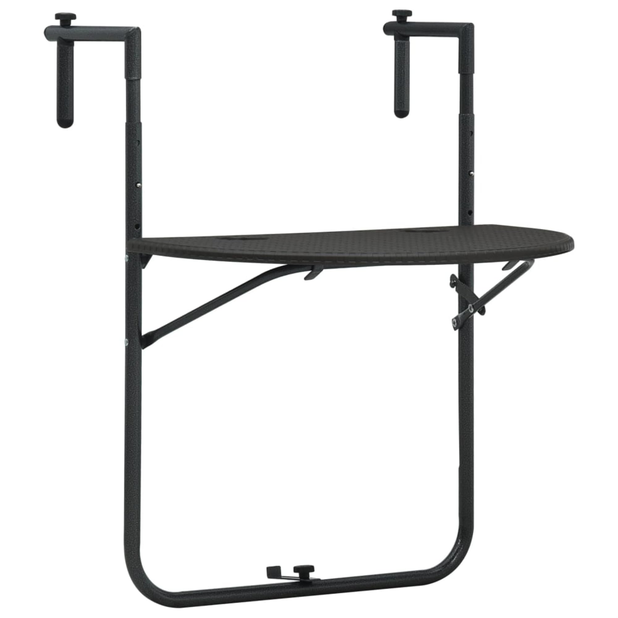 Mesa Colgante Para Balcón Casafoyer Marrón Con Aspecto De Ratán De Plástico