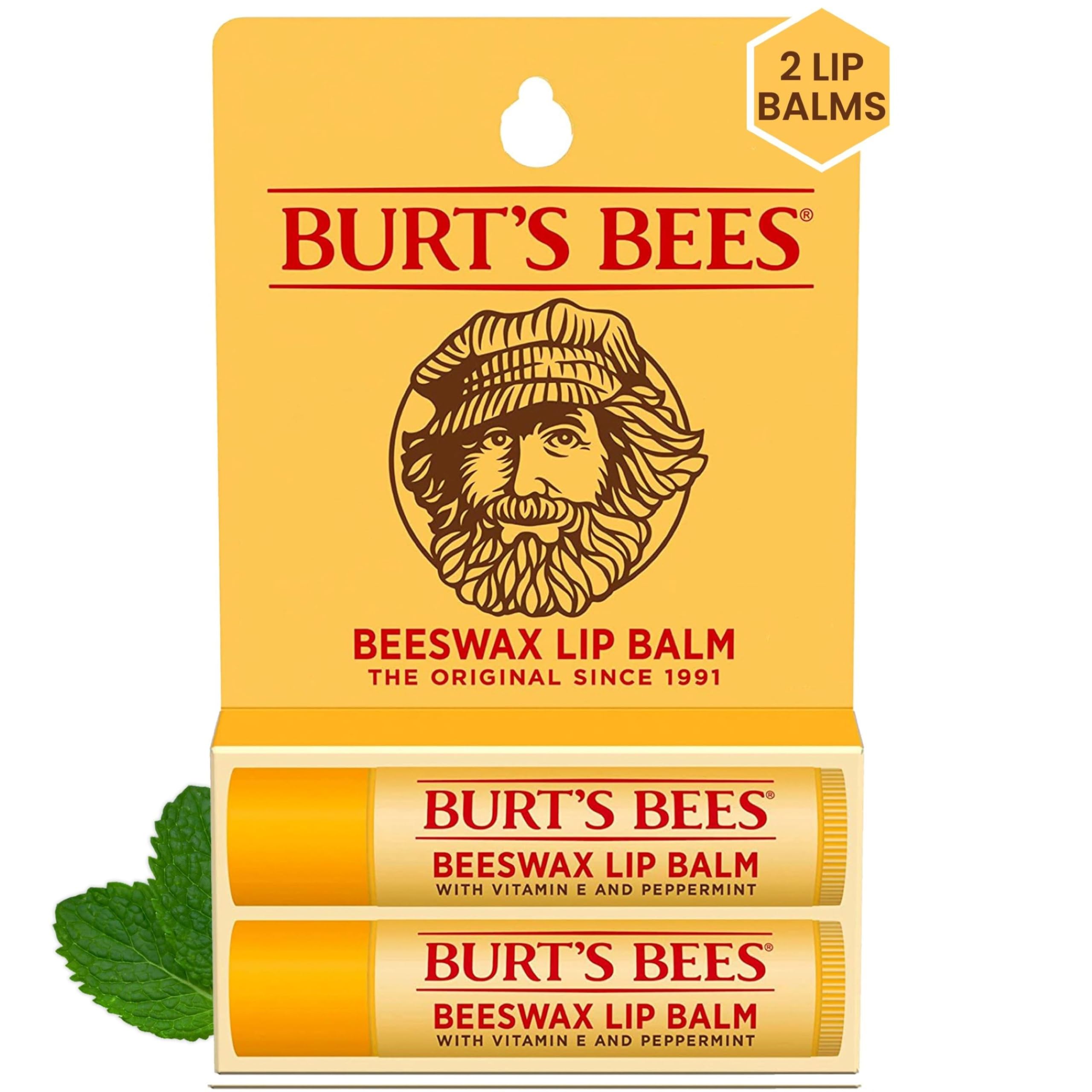 Bálsamo Labial Burt's Bees Original Bees Com Vitamina E E Hortelã