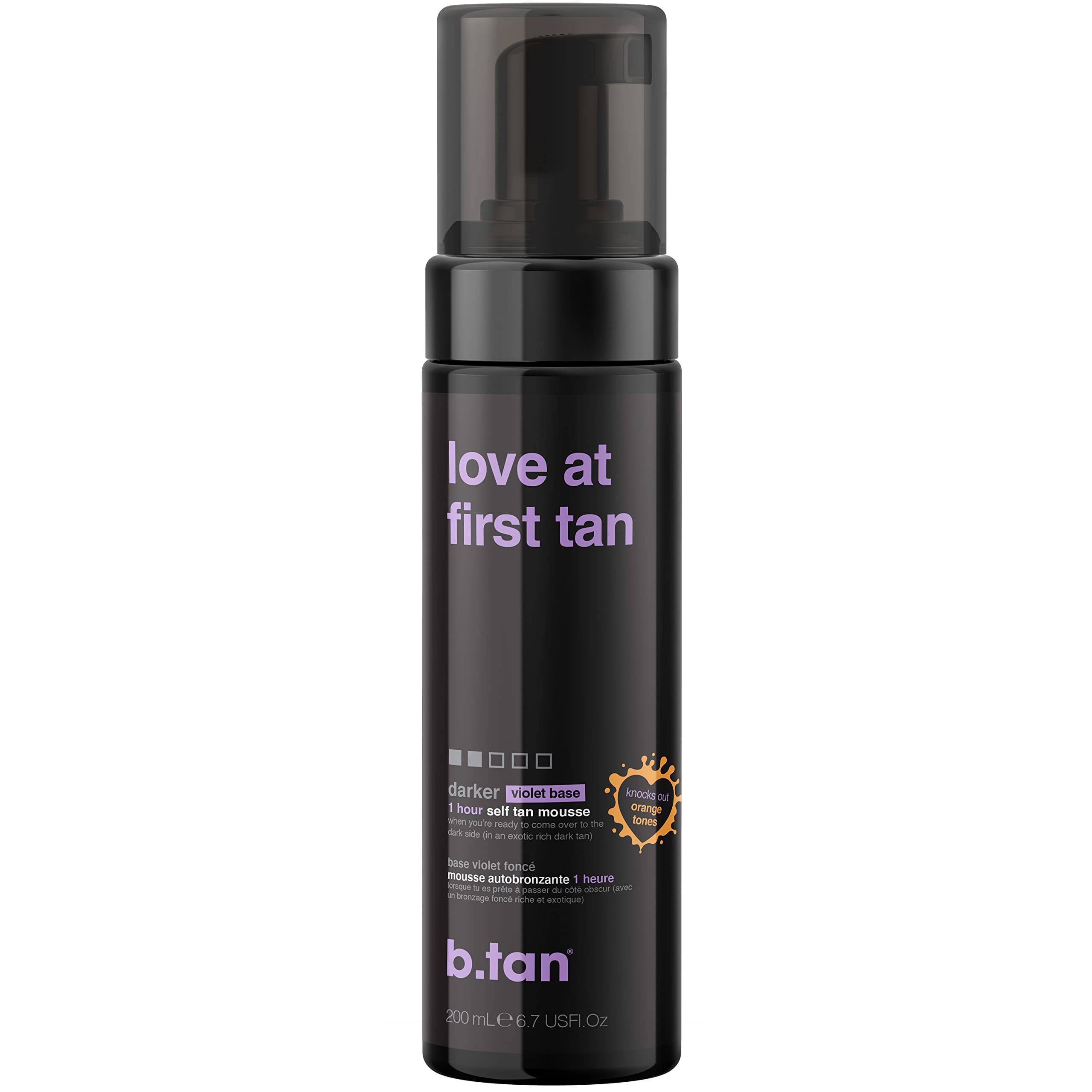 Mousse Autobronzeadora B.tan Violet Love At First Tan De 200 Ml