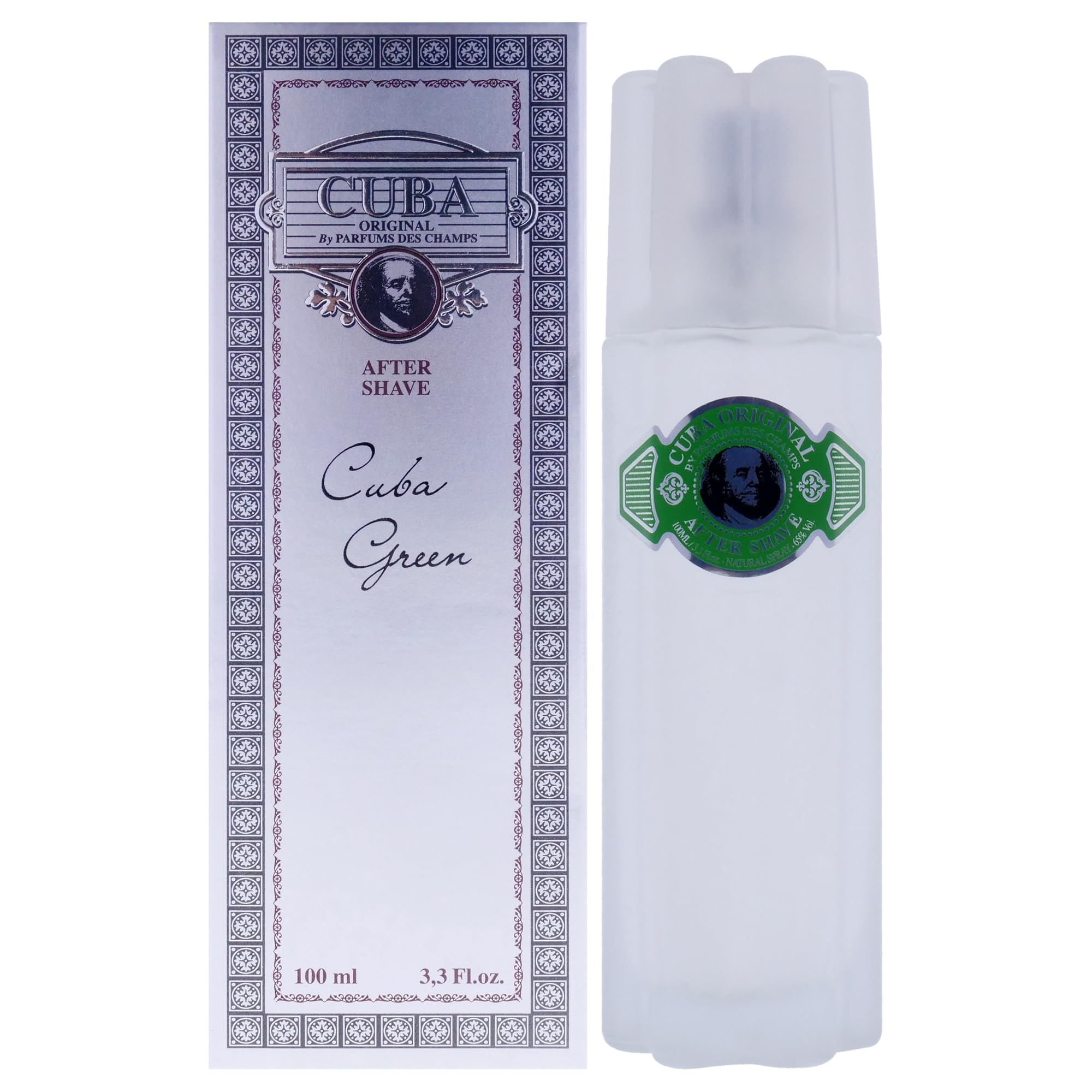 After Shave Cuba Green Para Hombres 100 Ml