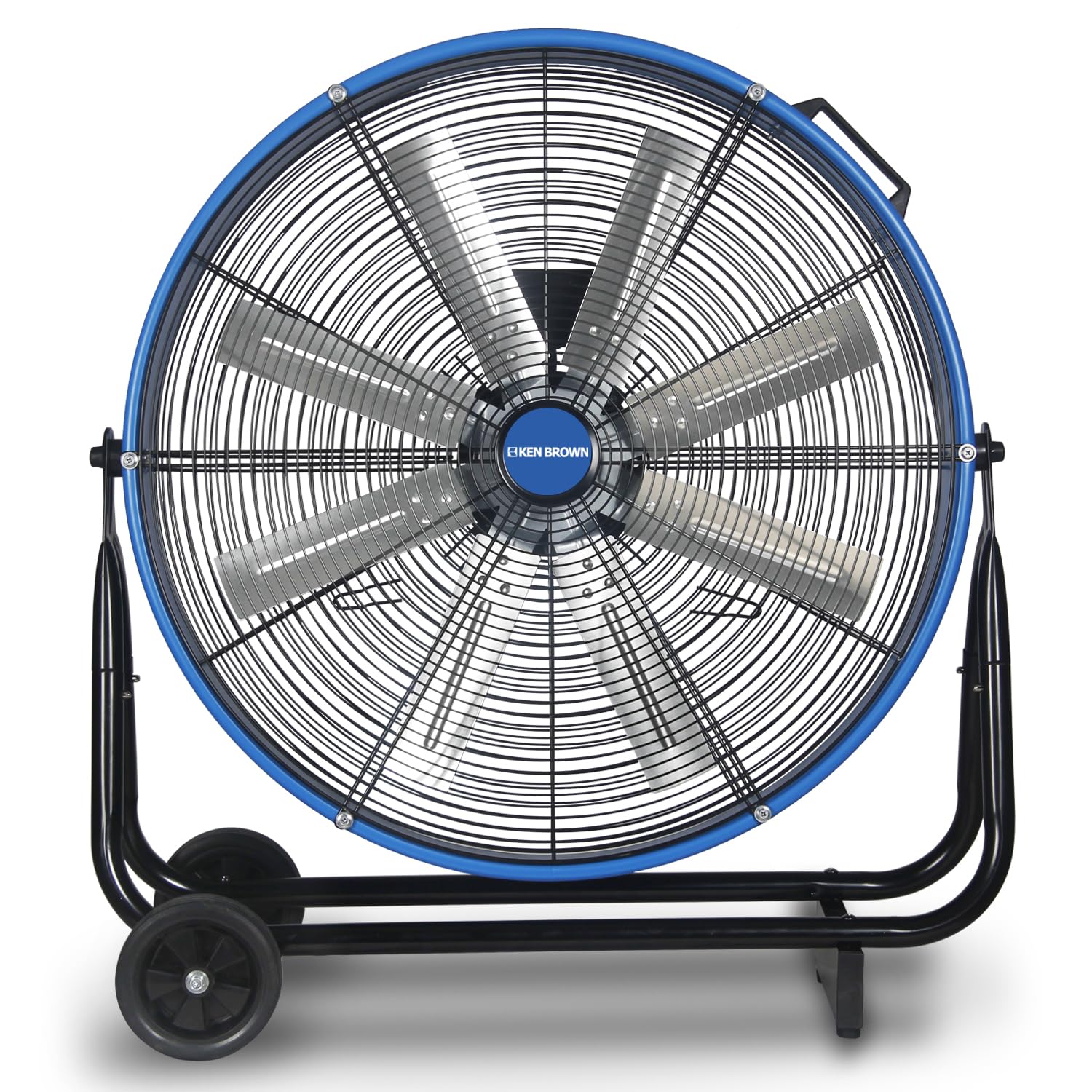 Ventilador De Tambor Industrial Ken Brown 24 Polegadas 9500 Cfm 3 Velocidades Azul