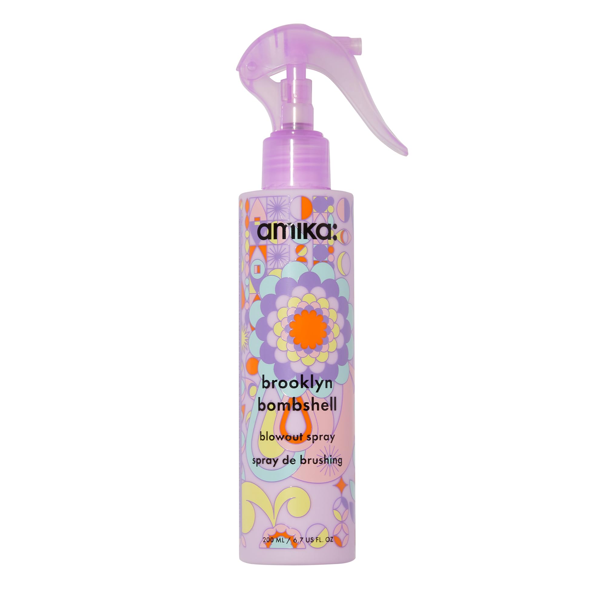 Spray Blowout Amika Brooklyn Bombshell 200ml Com Proteção Térmica