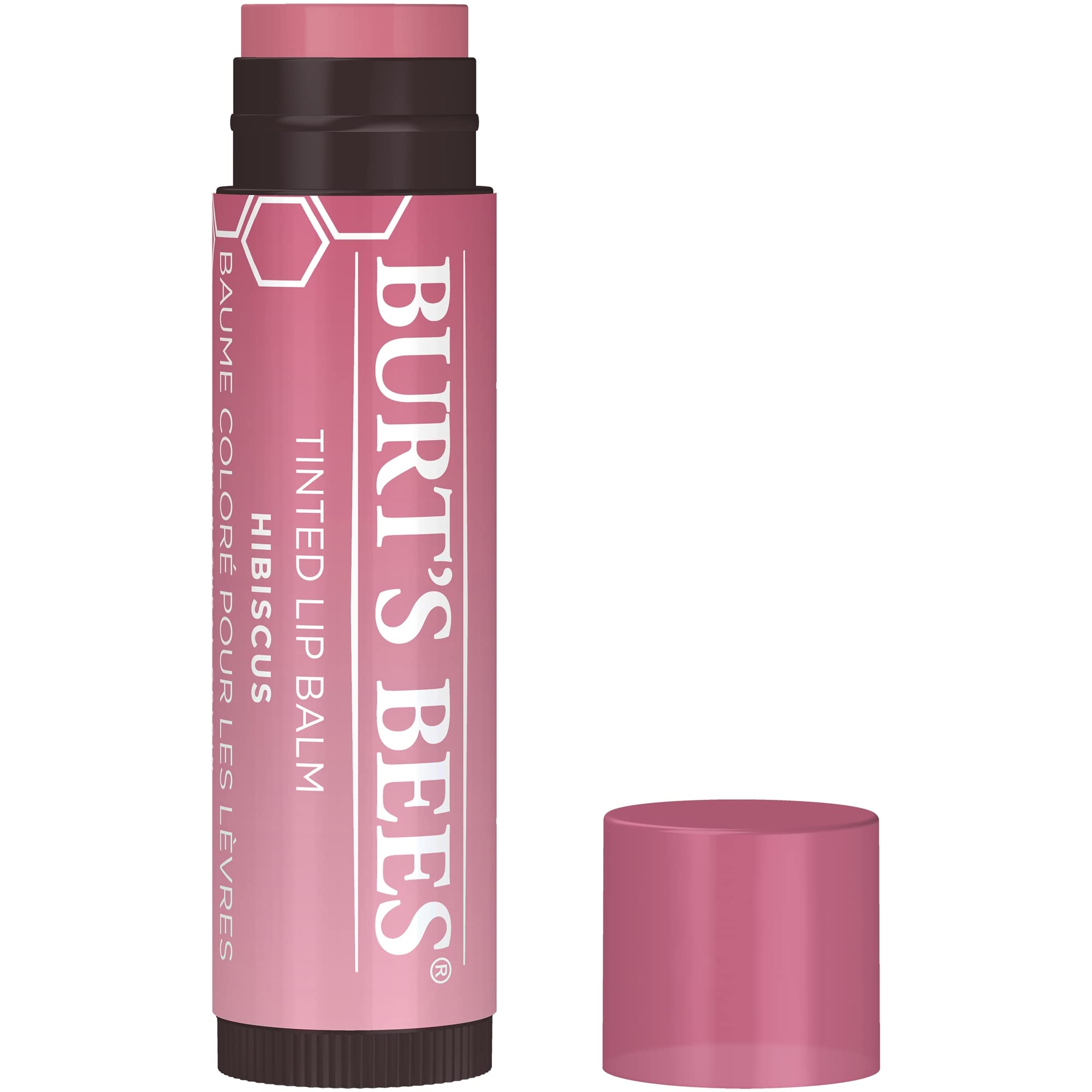 Bálsamo Labial Burt's Bees Tinted Hibiscus 100% Natural 1 Tubo