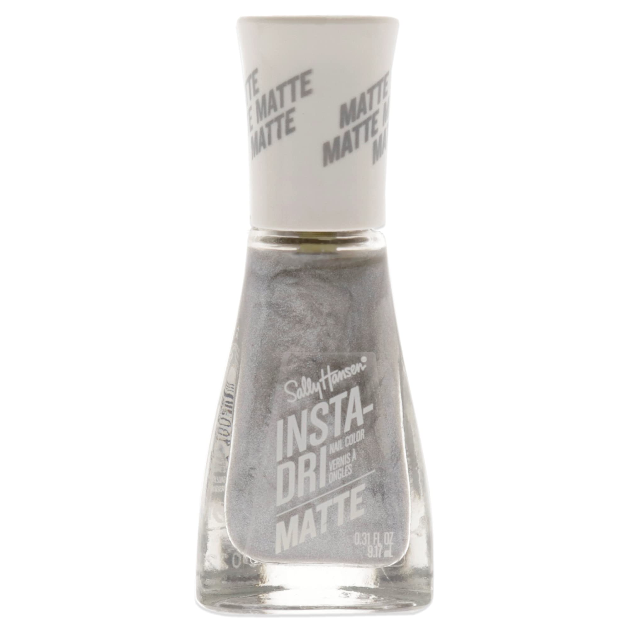 Verniz De Unhas Sally Hansen Insta Dri Matte Metallics Smokey Silver