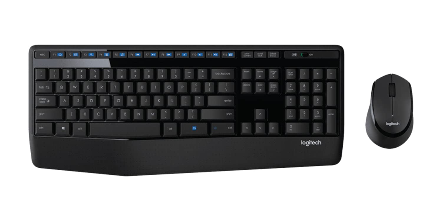Recondicionado Combo De Teclado E Mouse Sem Fio Logitech Mk345 (preto)