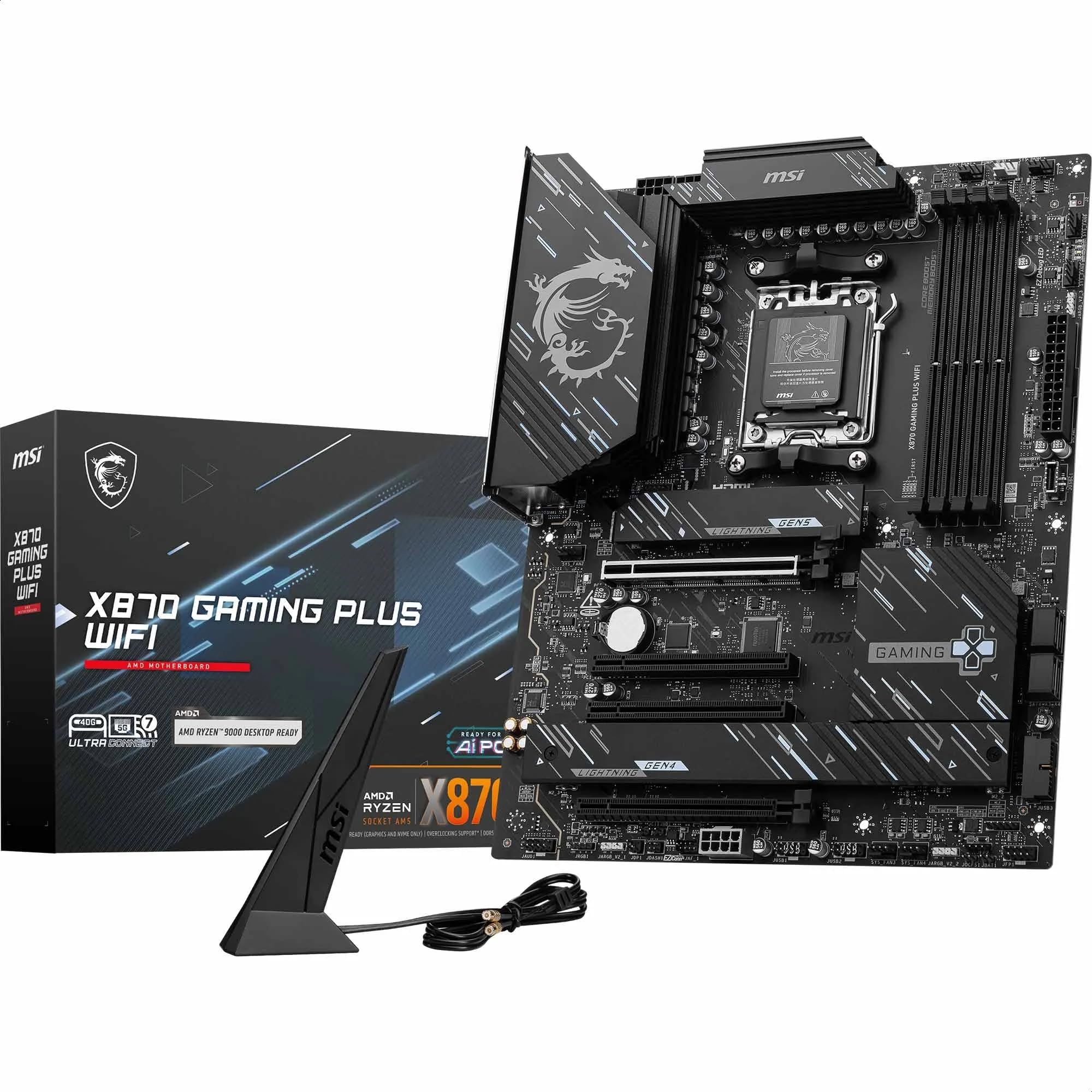 Placa-mãe MSI X870 Gaming Plus Wifi ATX Com Suporte AMD Ryzen