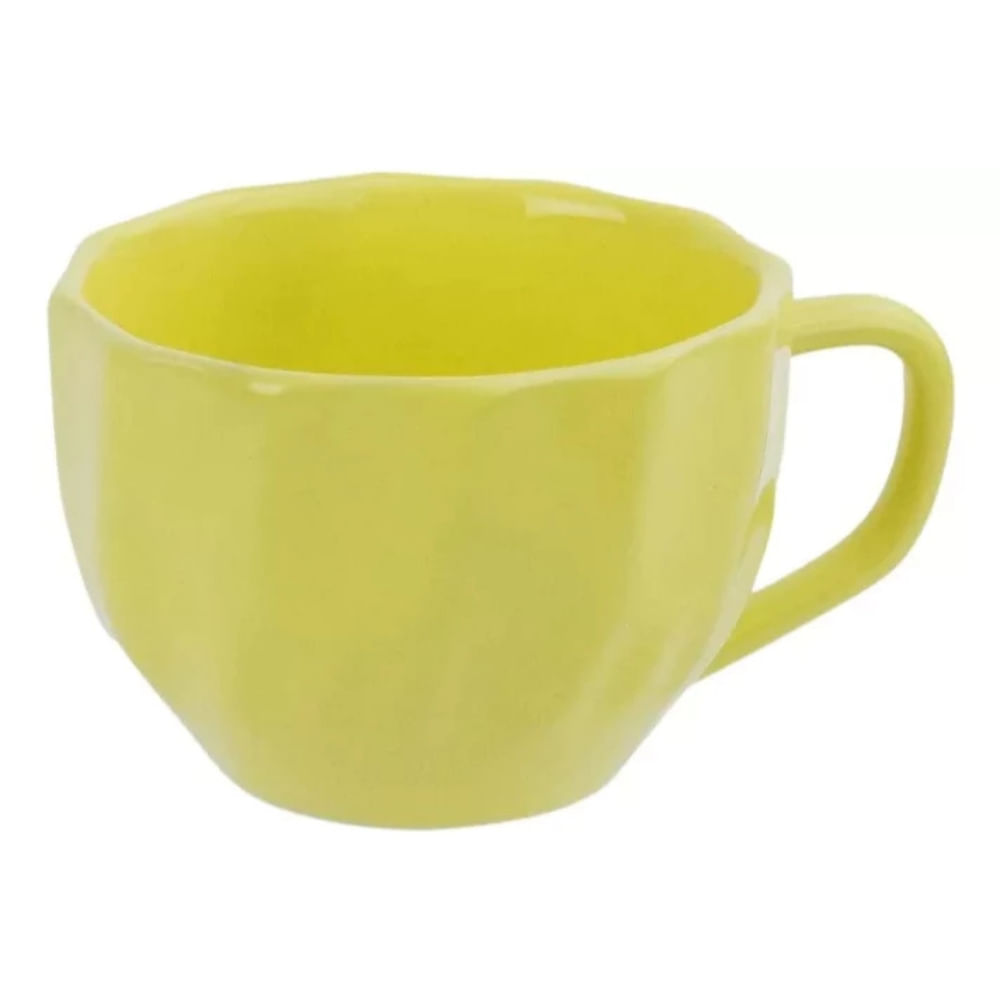 Xicaras De Porcelana Prisma Café Chá 200ml Unidade - Colorida Caneca - Panami