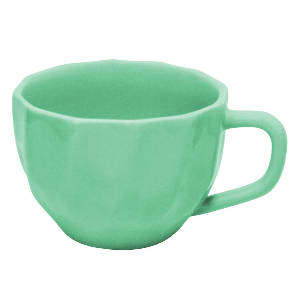 Xicaras De Porcelana Prisma Café Chá 200ml Unidade - Colorida Caneca - Panami