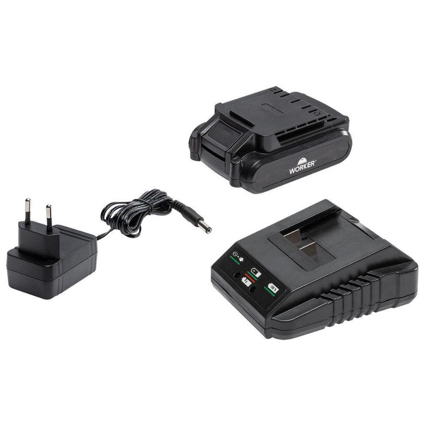 Furadeira Parafusadeira 12v Bateria Bivolt 17pcs Worker - imagem 4