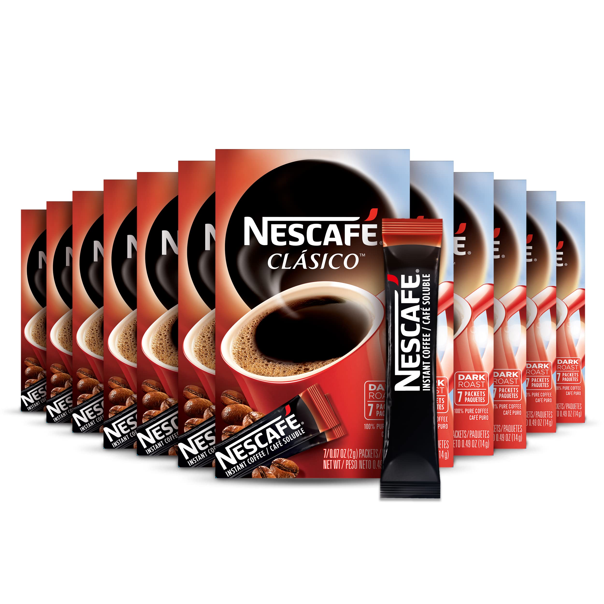 Nescafé Clásico Café Instantáneo Tueste Oscuro 84 Sobres