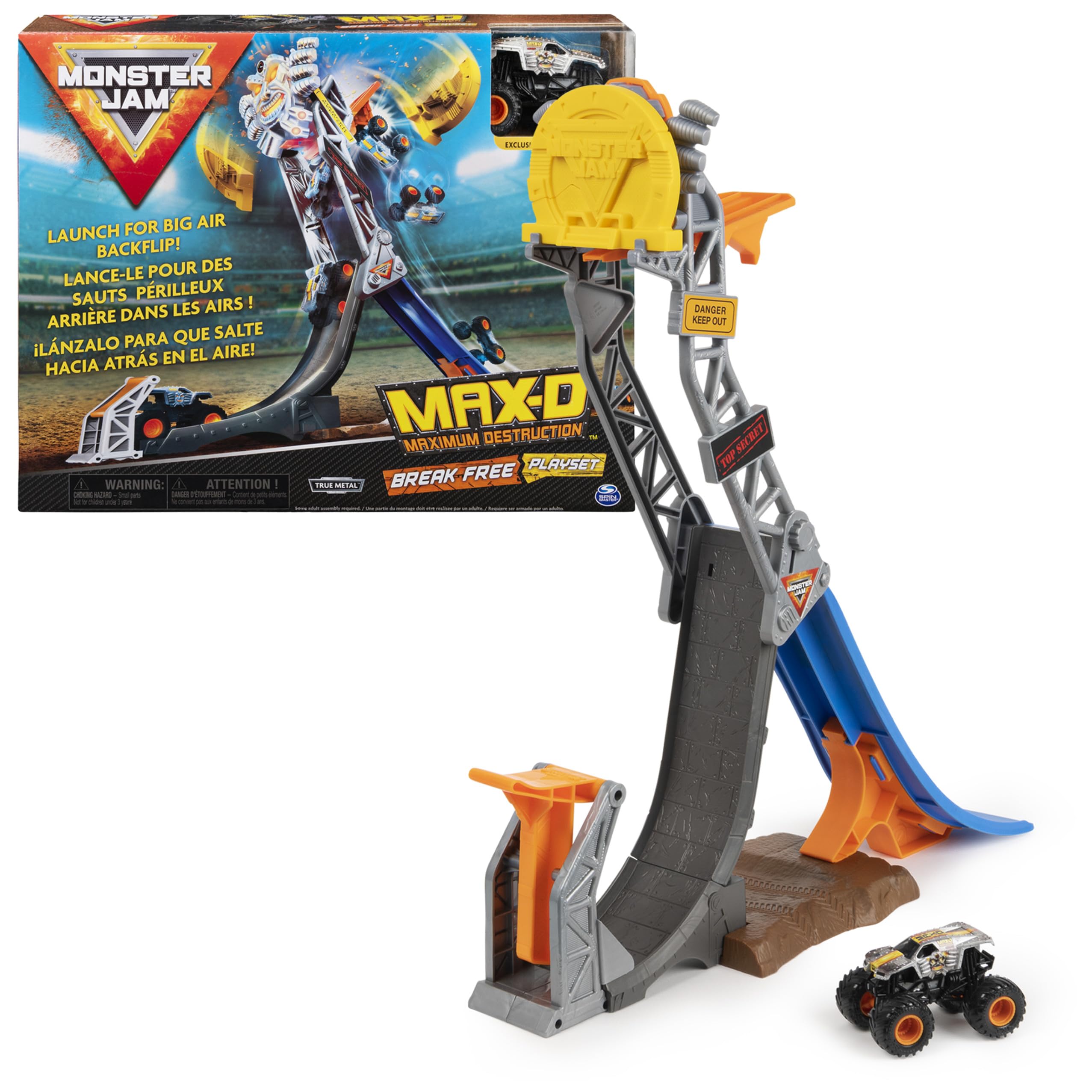 Conjunto De Jogos Monster Jam Official Max-d Break Free Com Caminhão 1:64
