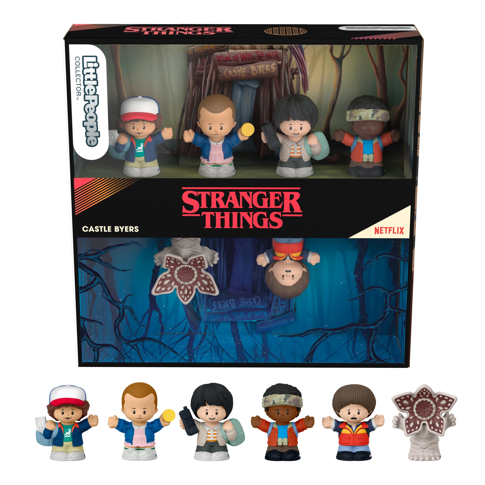 Conjunto De Figuras Little People Collector Stranger Things Castle Byers