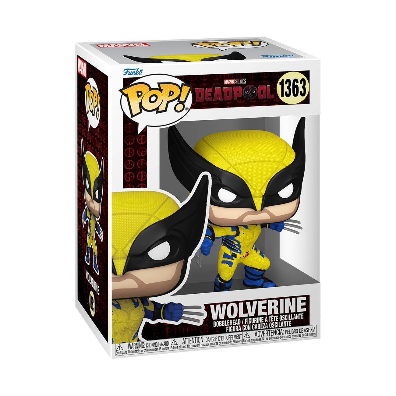 Boneco De Vinil Funko Pop! Marvel Deadpool Wolverine 3 Cm