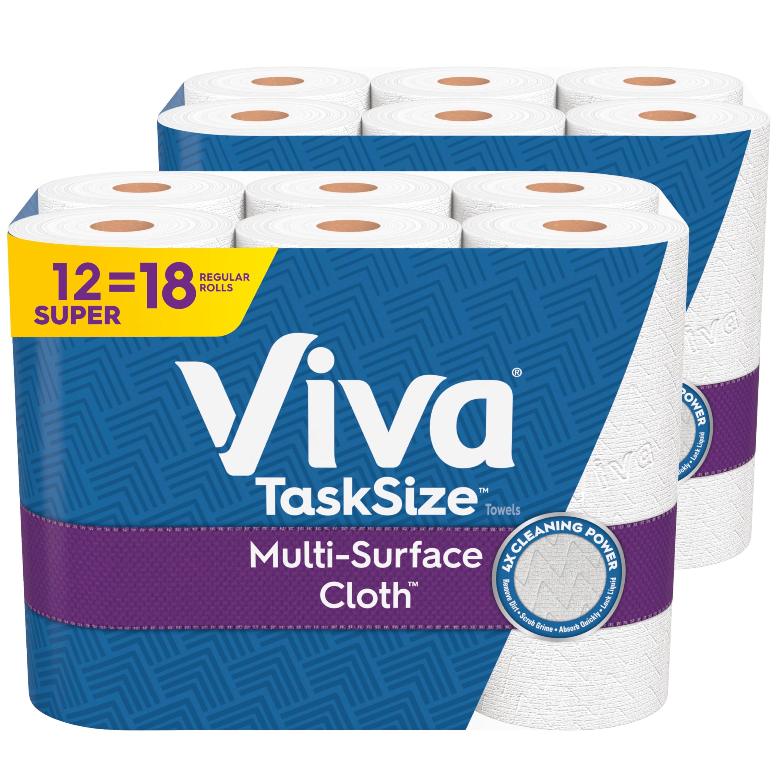 Toalhas De Papel Viva Multi-surface Cloth Task 12 Super Rolls