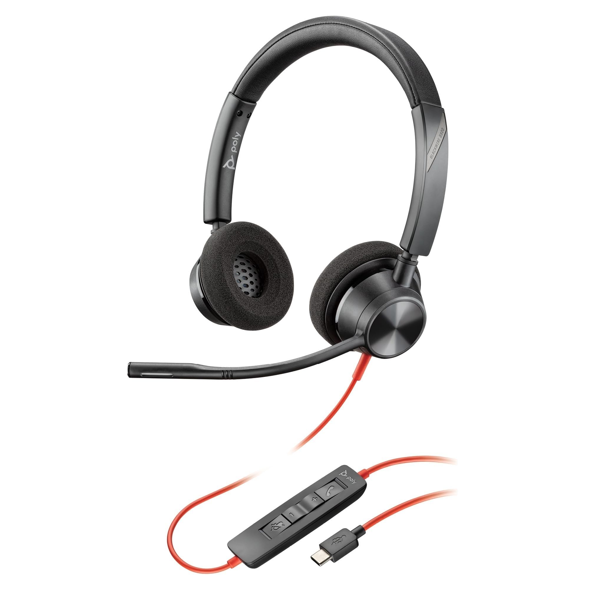 Auriculares Con Cable Poly Blackwire 3320 Con Micrófono Flexible