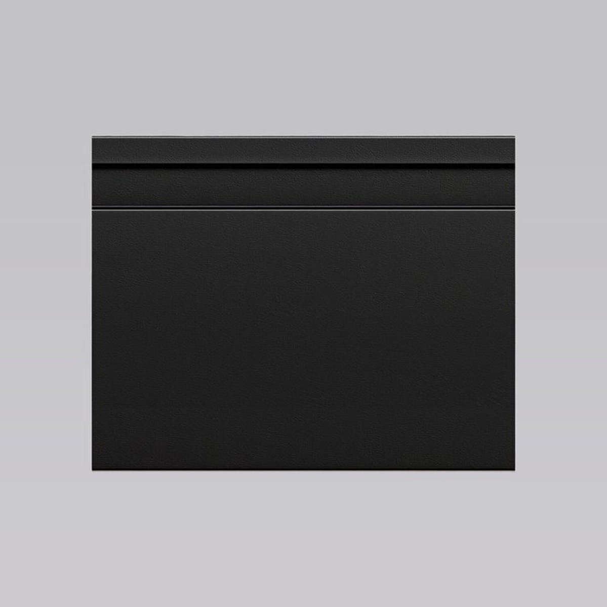 Kit 80m Linear Rodapé Pvc Edge Preto Frisado 15cm X 15mm X 2m Preto