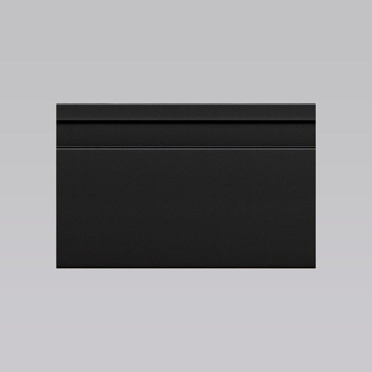 Kit 30m Linear Rodapé Pvc Edge Preto Frisado 10cm X 15mm X 2m Preto